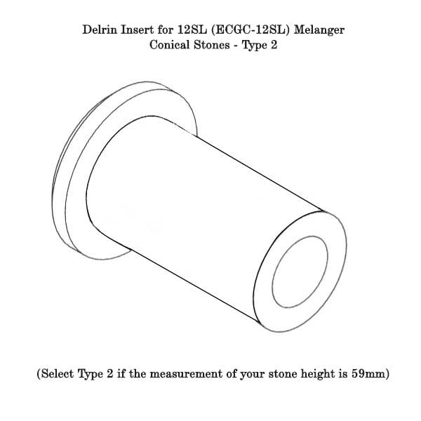Delrin Roller inserts – Conical Stones - CocoaTown melangers