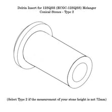 Insertos de rodillo Delrin - Piedras cónicas - CocoaTown melangers