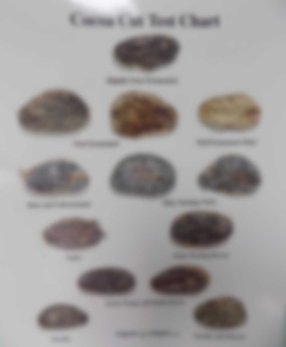 Tableau de test de coupe de cacao