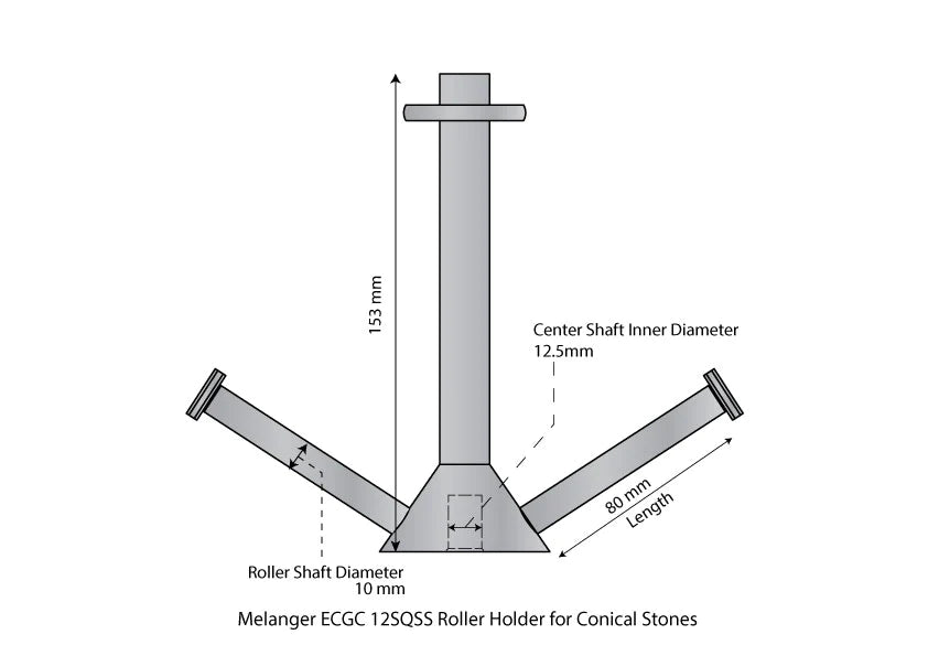 Roller Holder For Conical Stones