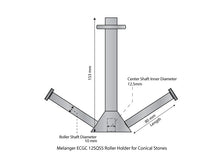 Roller Holder For Conical Stones