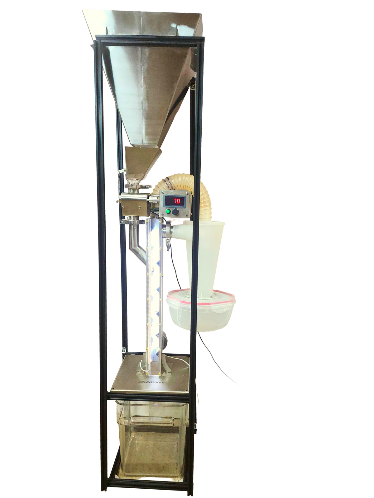 Deluxe-winnower and In-line cracker combination