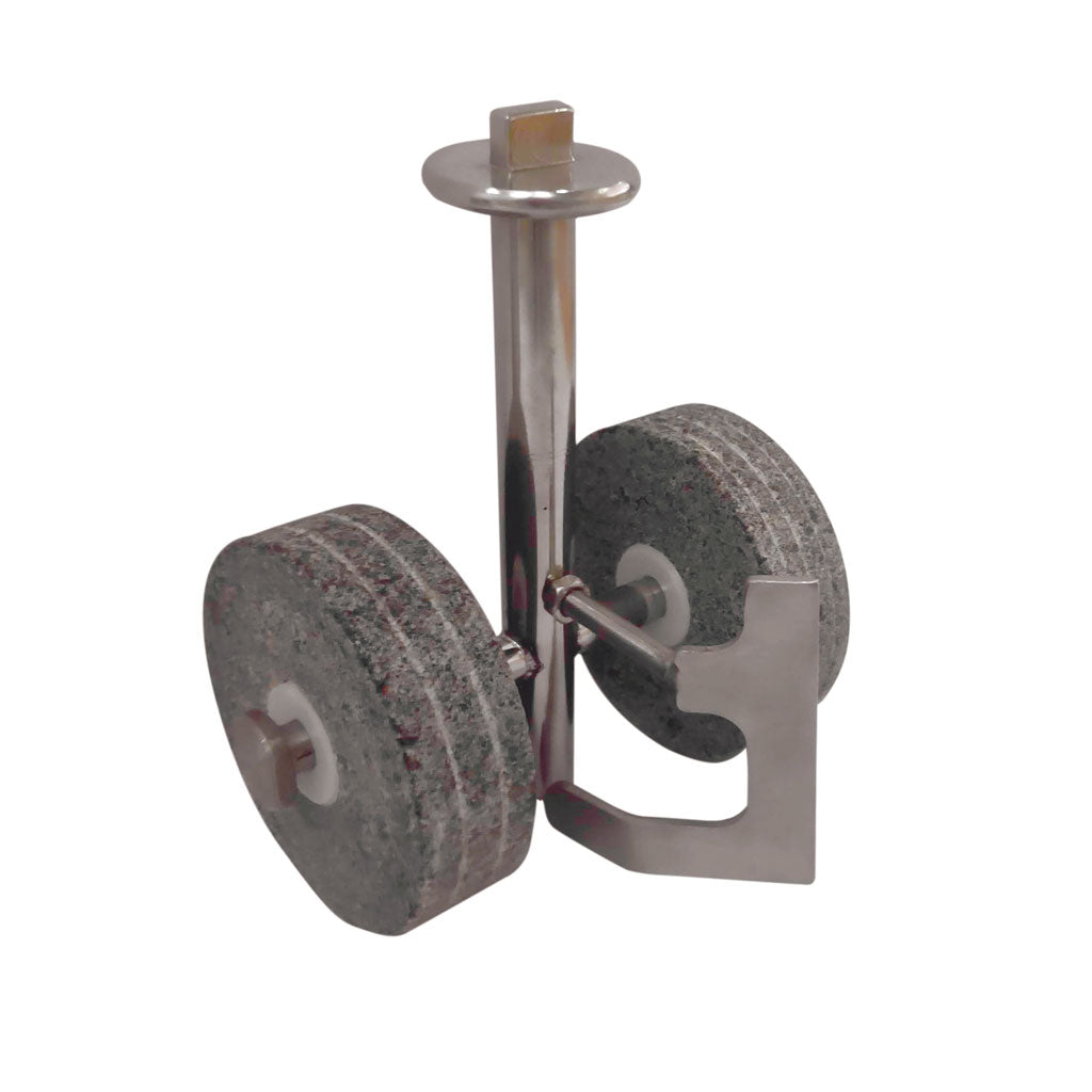 Conjunto de piedra de rodillo cilíndrico con limpiador SS para mini tambor