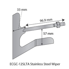 SS Wiper for Cylindrical Stones - ECGC-12SL Melanger